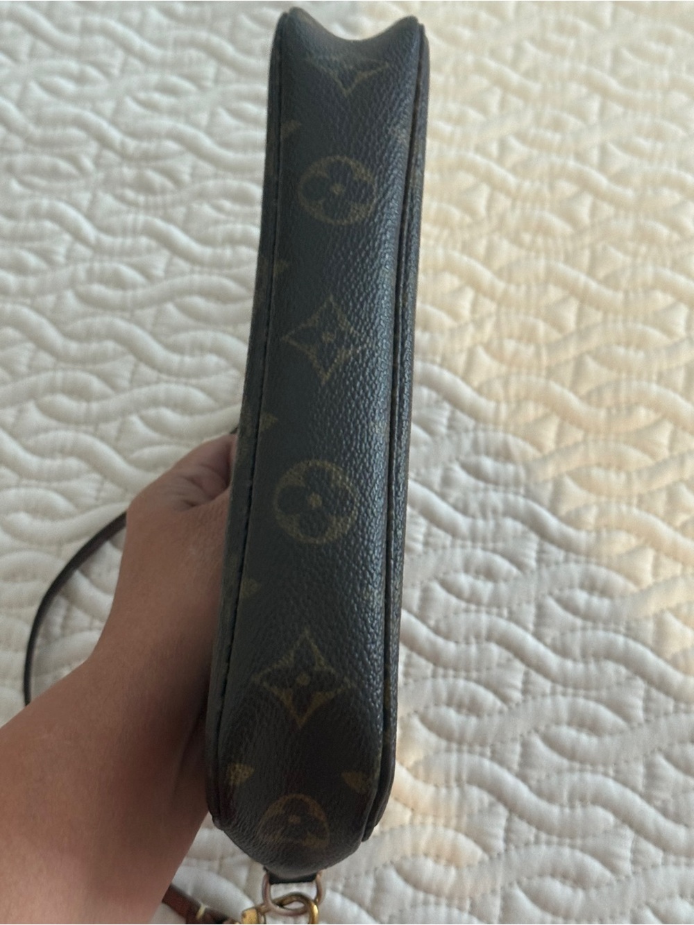 Louis Vuitton Monogram Canvas Mini Shoulder Bag in Brown with Gold Hardware - Picture 6 of 9